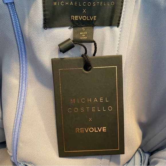 Michael Costello x REVOLVE | NWT India Midi Corset Mesh Dress Periwinkle S - Picture 10 of 10